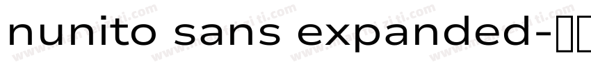 nunito sans expanded字体转换